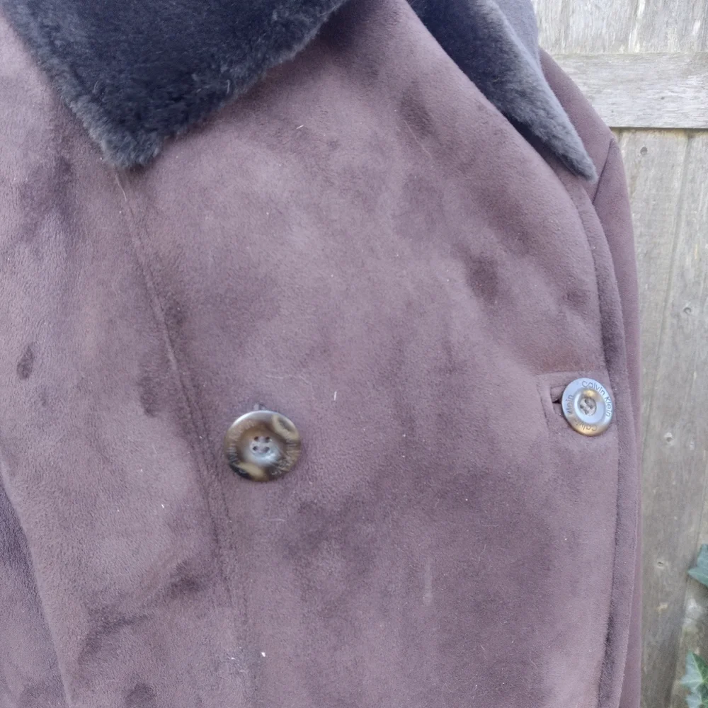 Calvin Klein Lined Heavy Winter Coat Size Large - Picture 13 of 15